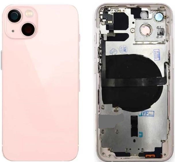Akun kansi iPhone 13 Pink NFC-latausfleksillä, mikrofonilla alkuperäinen (käytetty Grade B)