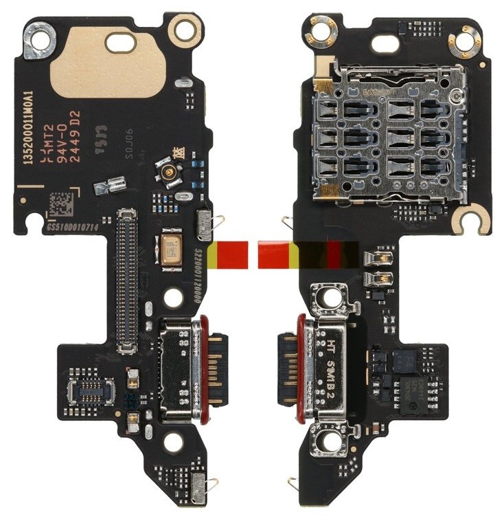 Joustava liitin Xiaomi Poco F7 Pro 5G latausliitännällä ja mikrofonilla, SIM-kortin kontaktilla alkuperäinen (service pack)