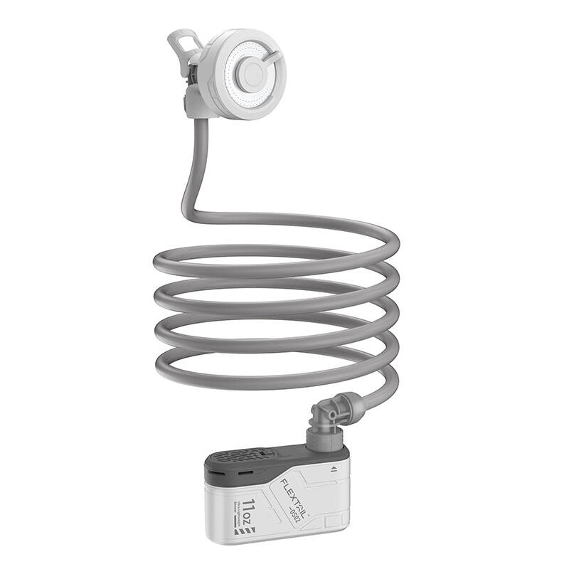Flextail Max Shower kannettava suihku pumpulla (valkoinen)