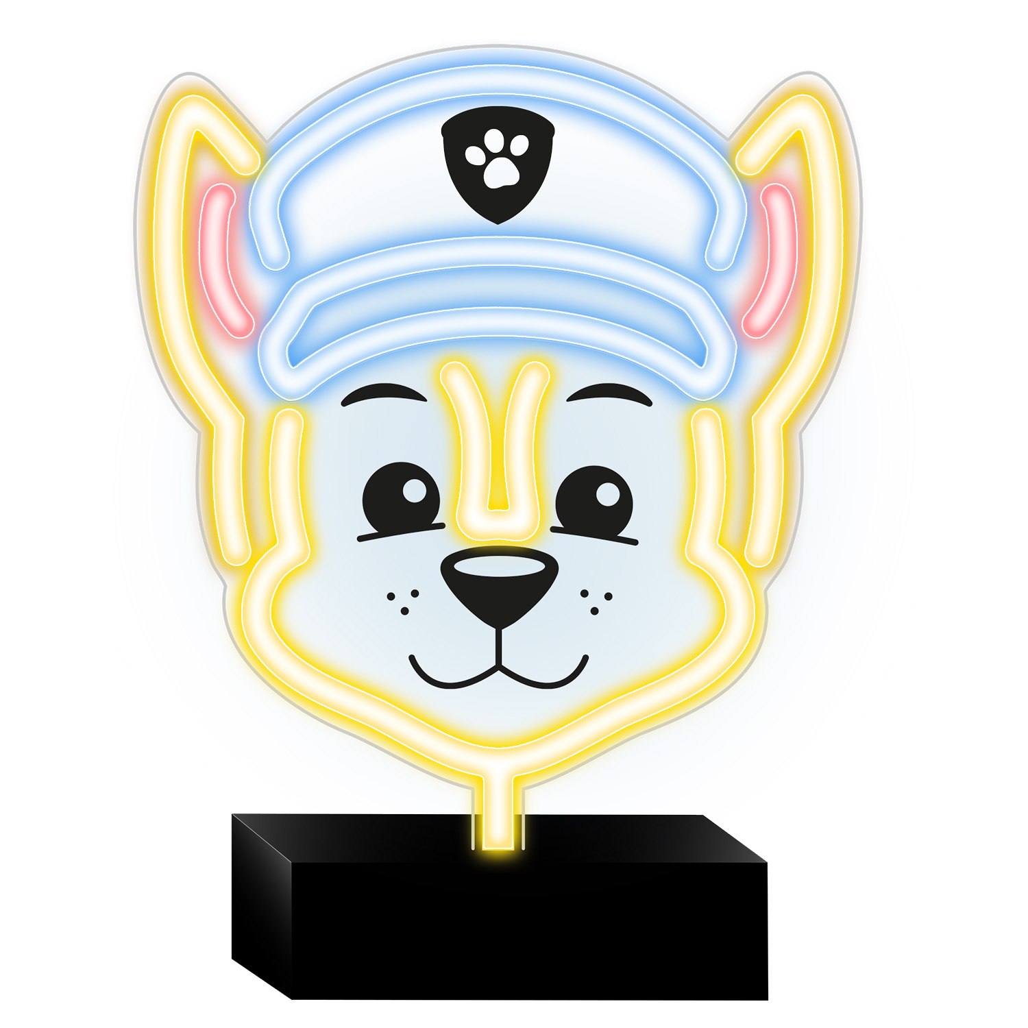 Neon LED jalustalla Paw Patrol - Chase OW-120346
