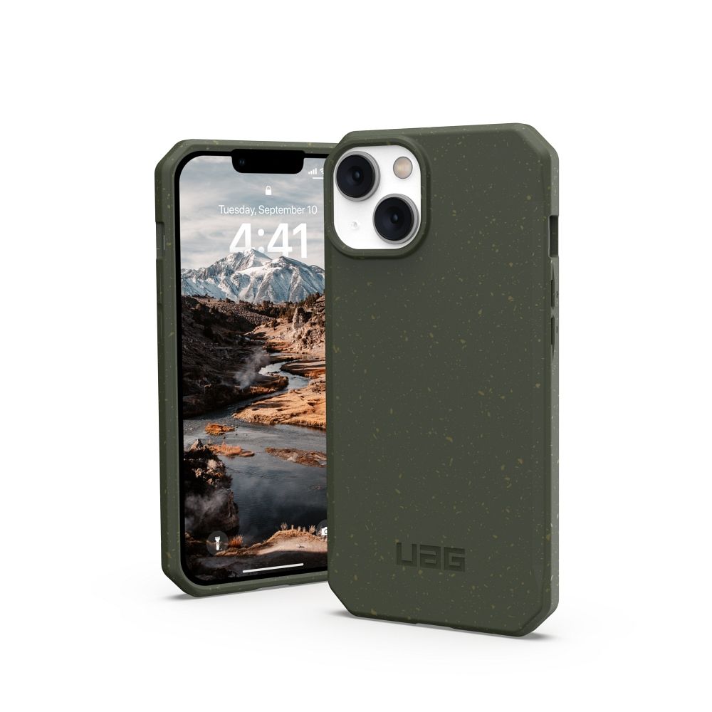 UAG Urban Armor Gear Suojakuori BIODEGRADABLE OUTBACK iPhone 14 Plus:lle vihreä