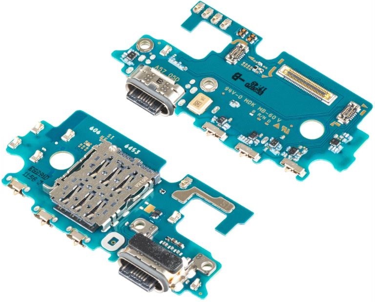 Joustava kaapeli Samsung A576 A57 5G liitäntää, mikrofonia, SIM-lukijaa varten alkuperäinen (service pack)