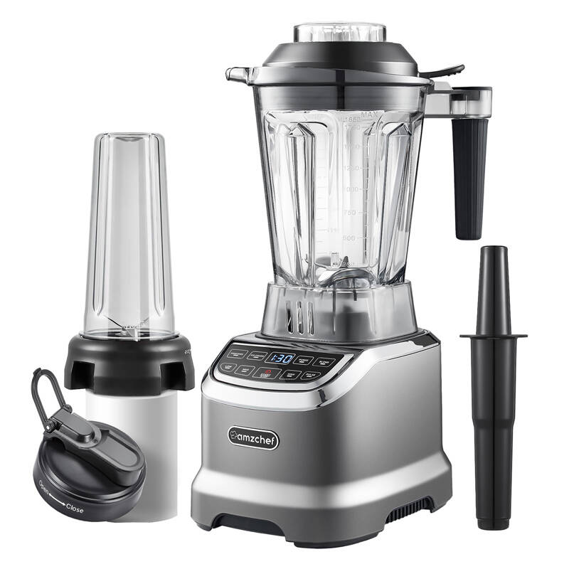 AMZCHEF ZM5003-GA tehosekoitin kupilla (harmaa)