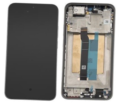 LCD screen Xiaomi Redmi Note 15 Pro 5G with touch screen with frame Titanium original (service pack)