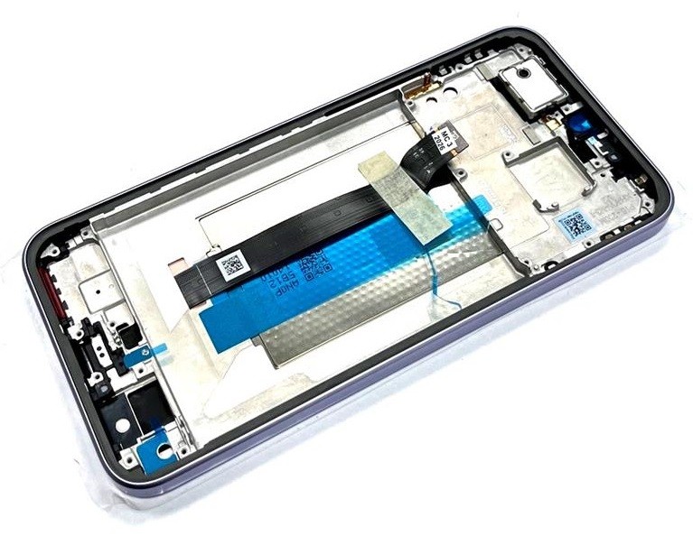 Xiaomi Redmi Note 15 Pro 5G:n LCD-näyttö, kosketusnäyttö, kehys, väri Mist Purple, alkuperäinen (huoltopaketti)
