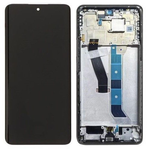 Xiaomi Redmi Note 15 5G:n LCD-näyttö, kosketusnäyttö, musta kehys, alkuperäinen (huoltopaketti)