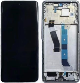 Xiaomi Redmi Note 15 5G:n LCD-näyttö kosketusnäytöllä ja kehyksellä, väri Glacier Blue, alkuperäinen (huoltopaketti)