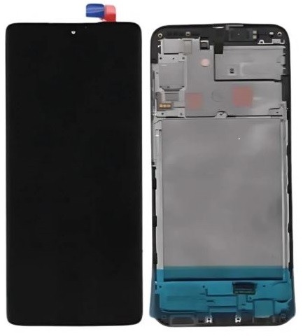 Samsung Galaxy A24 4G A245 LCD-näyttö kosketusnäytöllä ja kehyksellä musta alkuperäinen (huoltopaketti)