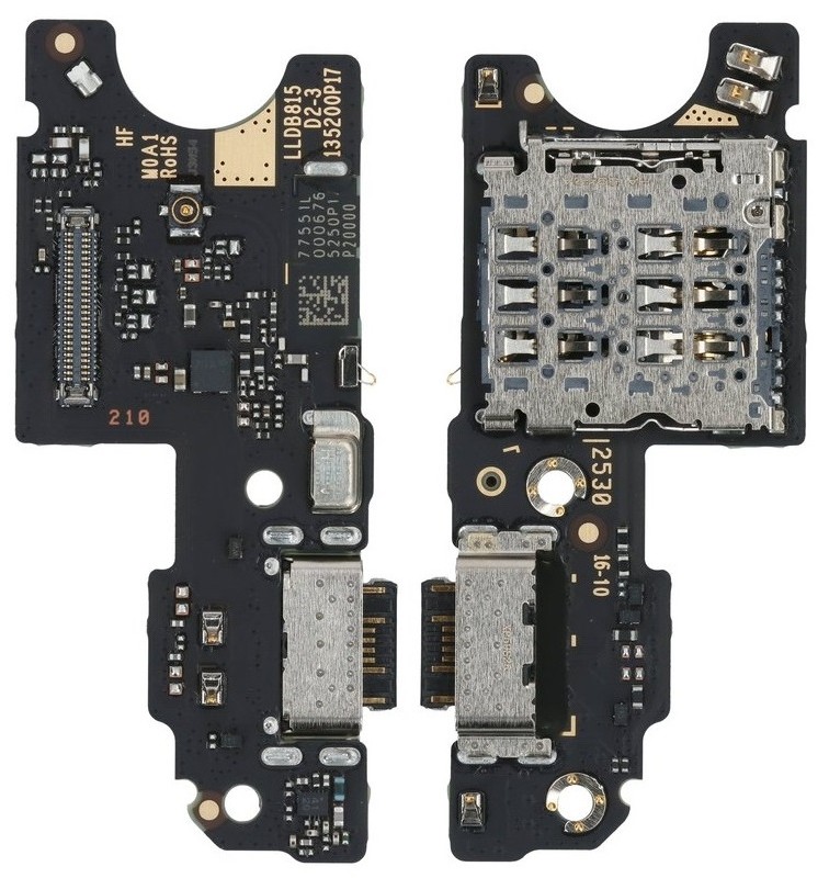 Joustava liitin Xiaomi Redmi Note 15 5G/Poco M8 5G latausliitännällä ja mikrofonilla, SIM-kortin kontaktilla alkuperäinen (service pack)