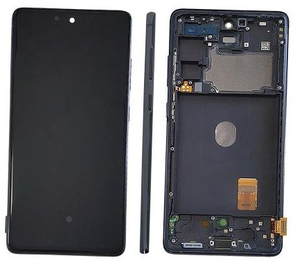 LCD-näyttö Samsung G780/G781 S20 FE kosketusnäytöllä ja kehyksellä Cloud Navy alkuperäinen (service pack)