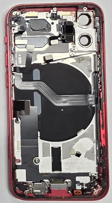 Akun kansi iPhone 12 mini Red NFC-latausfleksillä, mikrofonilla alkuperäinen (käytetty Grade C)
