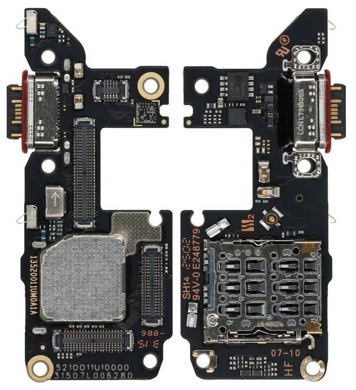 Flex Xiaomi Poco F7 Ultra 5G latausliittimellä ja mikrofonilla, SIM-kortin kontakti alkuperäinen (service pack)
