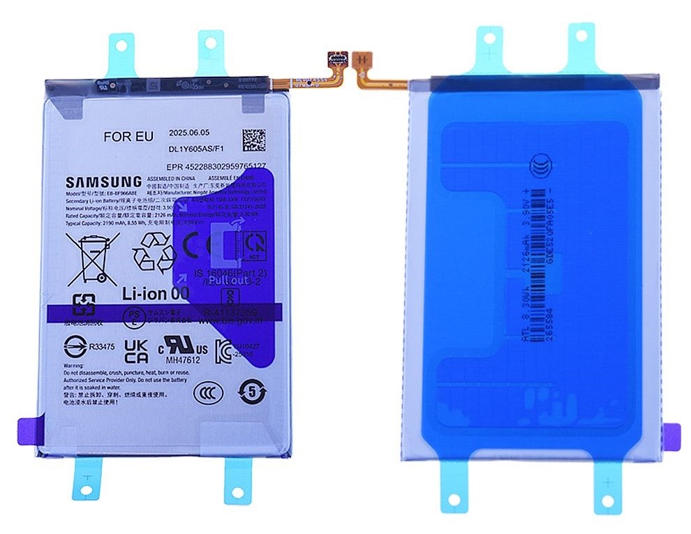 Akku alkuperäinen Samsung F966 Z Fold7 2190mAh EB-BF966ABE (service pack)