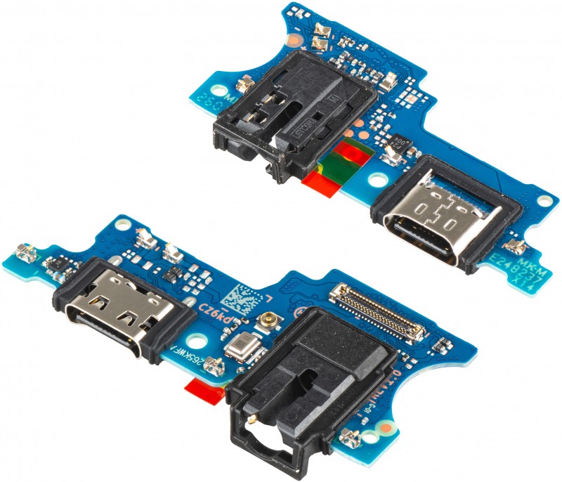 Flex Samsung A075 A07 liitäntää, mikrofonia, kuulokeliitintä varten alkuperäinen (service pack)