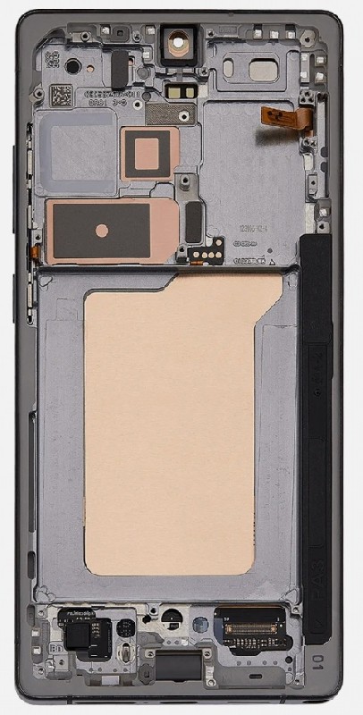 LCD-näyttö Samsung S938 S25 Ultra kosketusnäytöllä ja kehyksellä Titanium Jet Black alkuperäinen (koottu service pack)