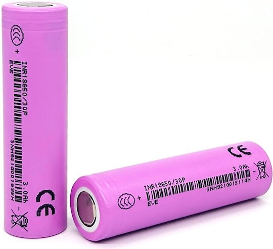 Lithium battery EVE INR18650-30P (3000mAh 30A)