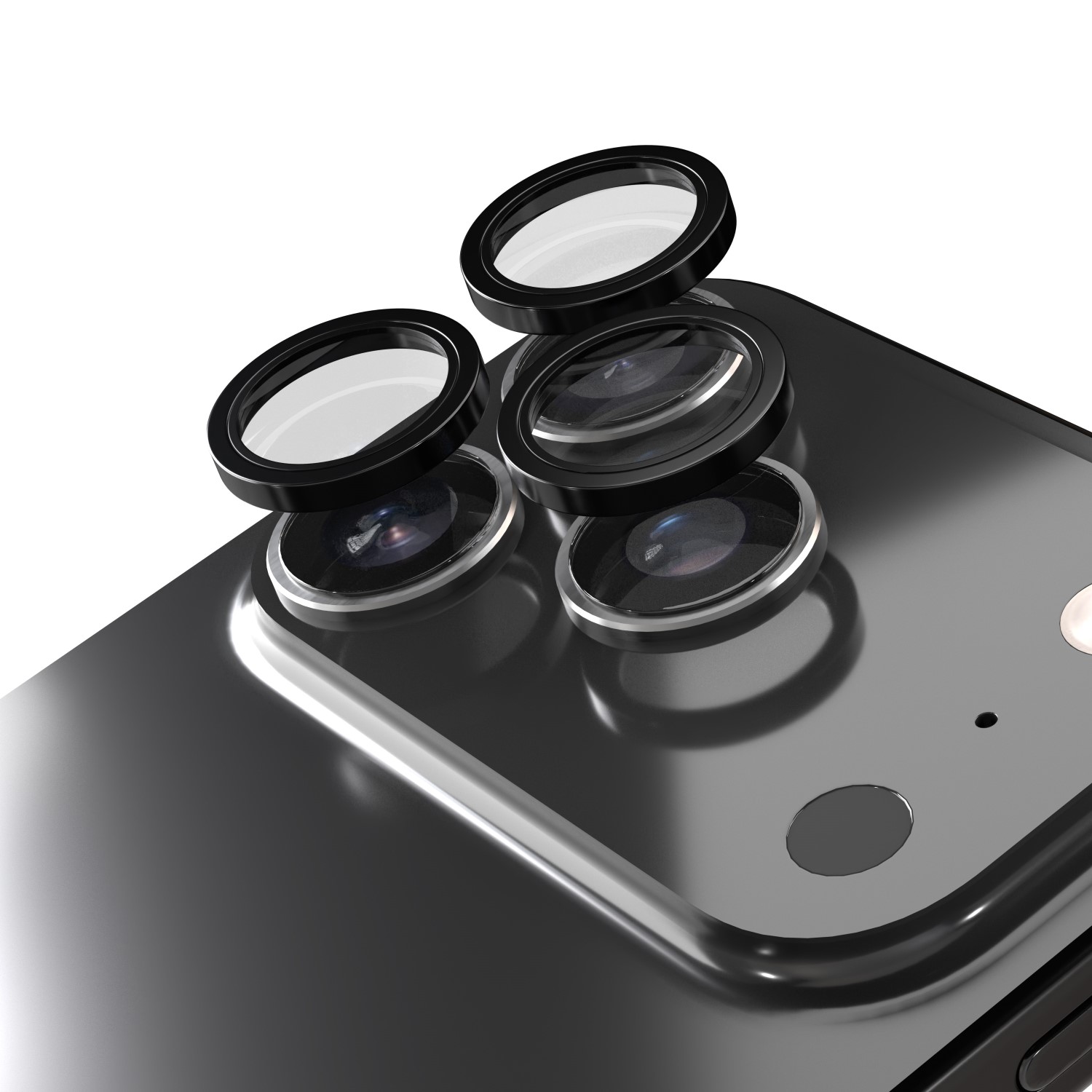 Etteri kameran suojalasi iPhone 17 Pro / 17 Pro Max musta