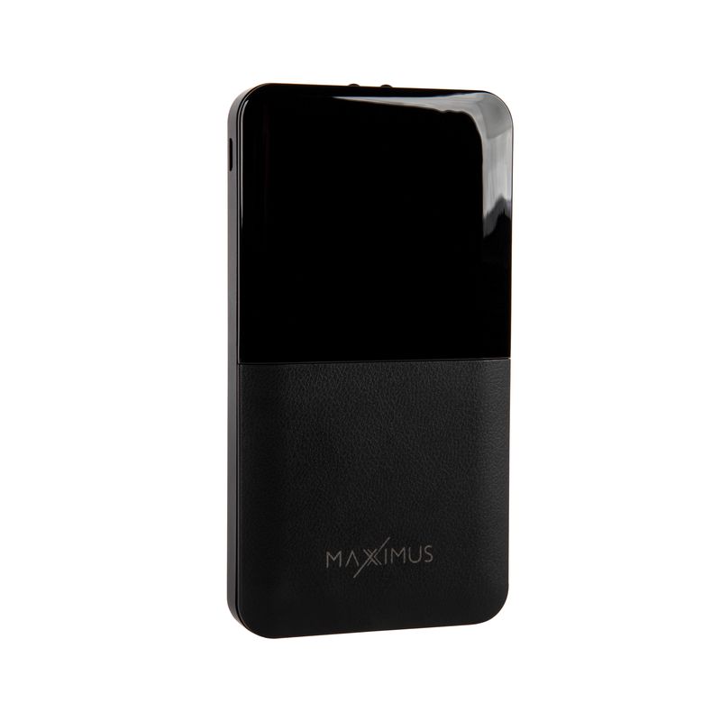 Varavirtalähde MX ROTH 10 000 mAh, 2xUSB, 10W Li-Po, musta, + microUSB kaapeli