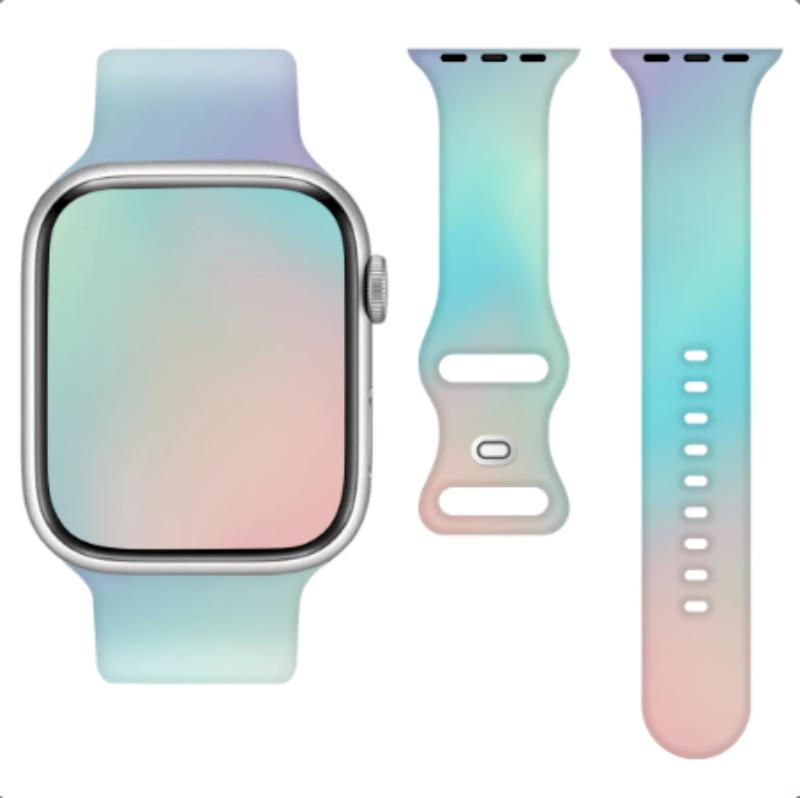 Silikonihihna Apple Watch 42/44/45/49MM (97+110) mintunvihreä