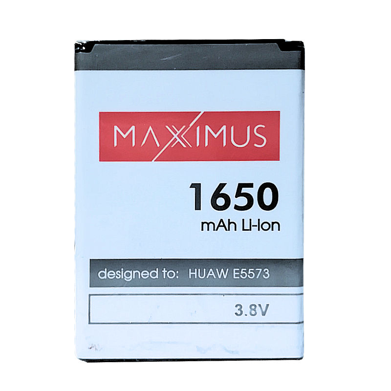 Akku MAXXIMUS HUAWEI E5573 LTE 4G 1650mAh modeemille HB434666RBC