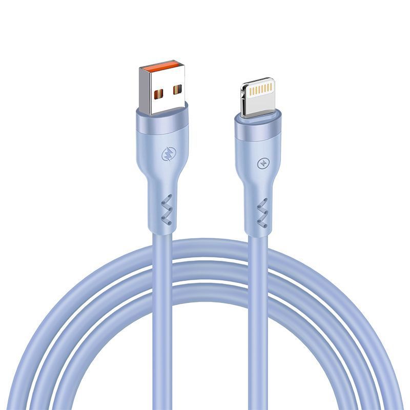 T-PHOX KAAPELI BOLD USB/LIGHTNING 3A VAALEANSININEN