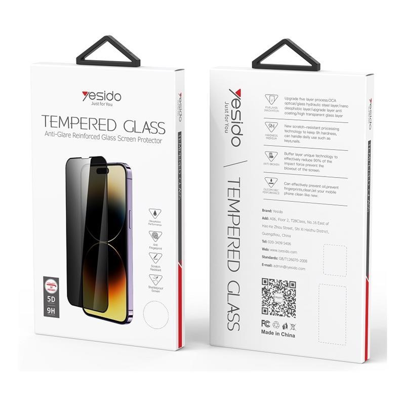 YESIDO PRIVACY GLASS for iPHONE 16 PRO MAX TG02