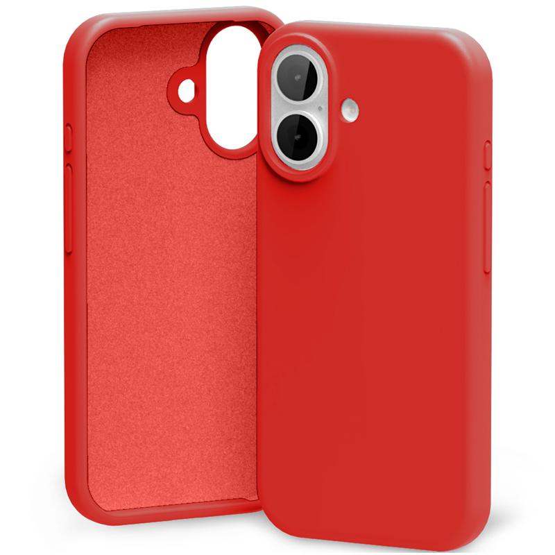 Mercury Silicone suojakuori iPhone 17, punainen