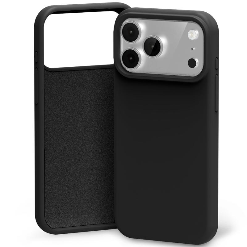 Mercury Silicone suojakuori iPhone 17 Pro Max / 18 Pro Max, musta