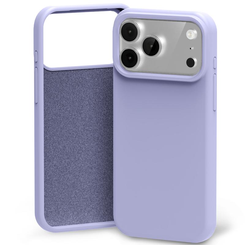 Mercury Silicone suojakuori iPhone 17 Pro Max / 18 Pro Max, laventelinharmaa