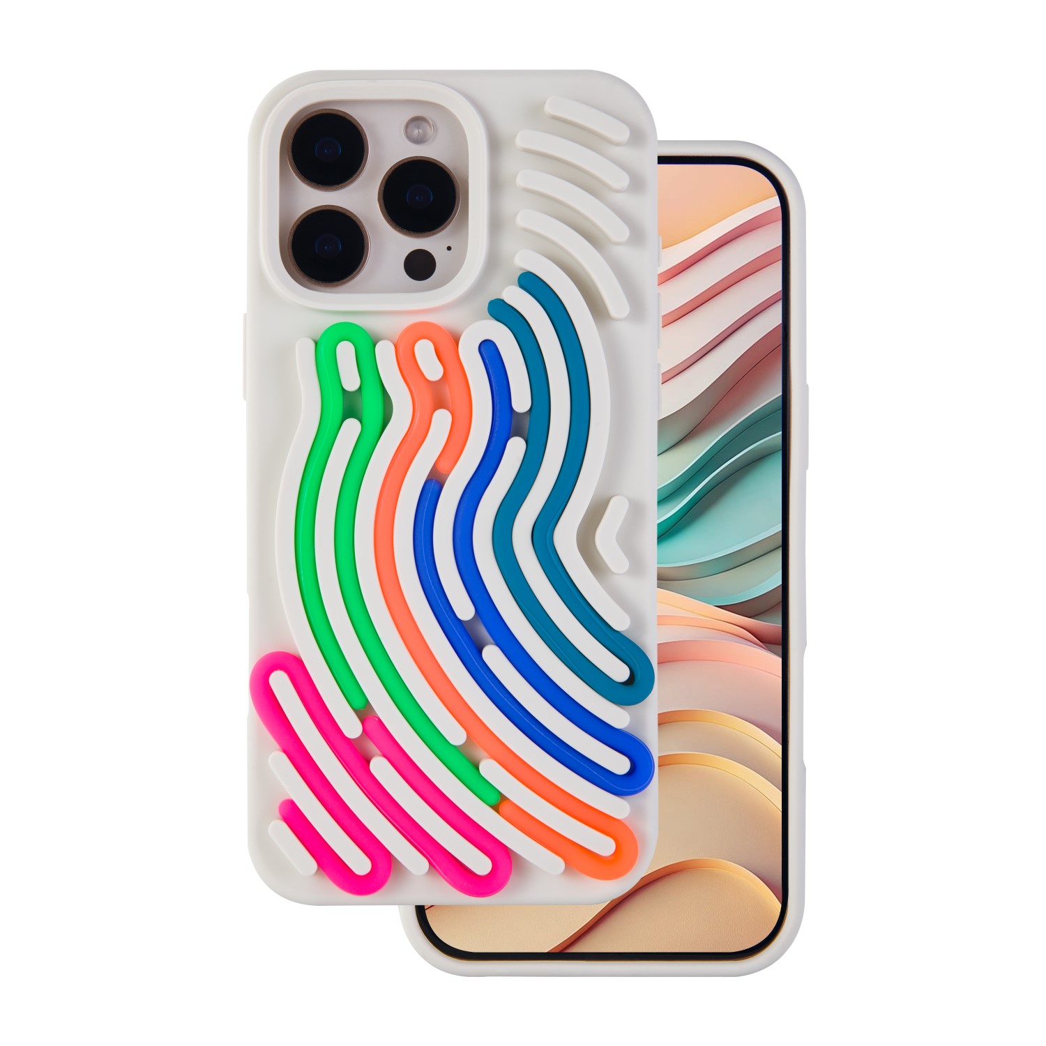 DIY Snake suojakuori iPhone 15 Pro 6,1" beige