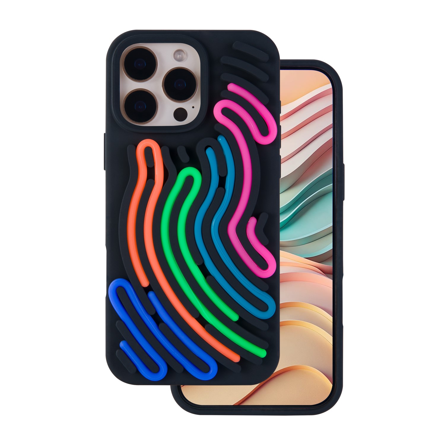 DIY Snake suojakuori iPhone 14 Pro 6,1" musta