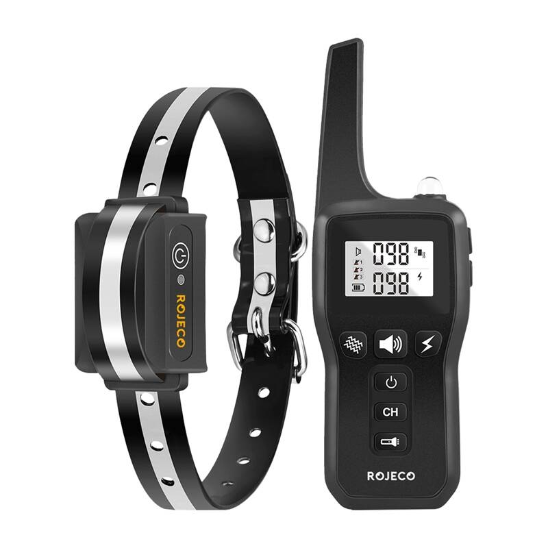 Rojeco 1000m sähköinen haukunestopanta PD529 (musta)