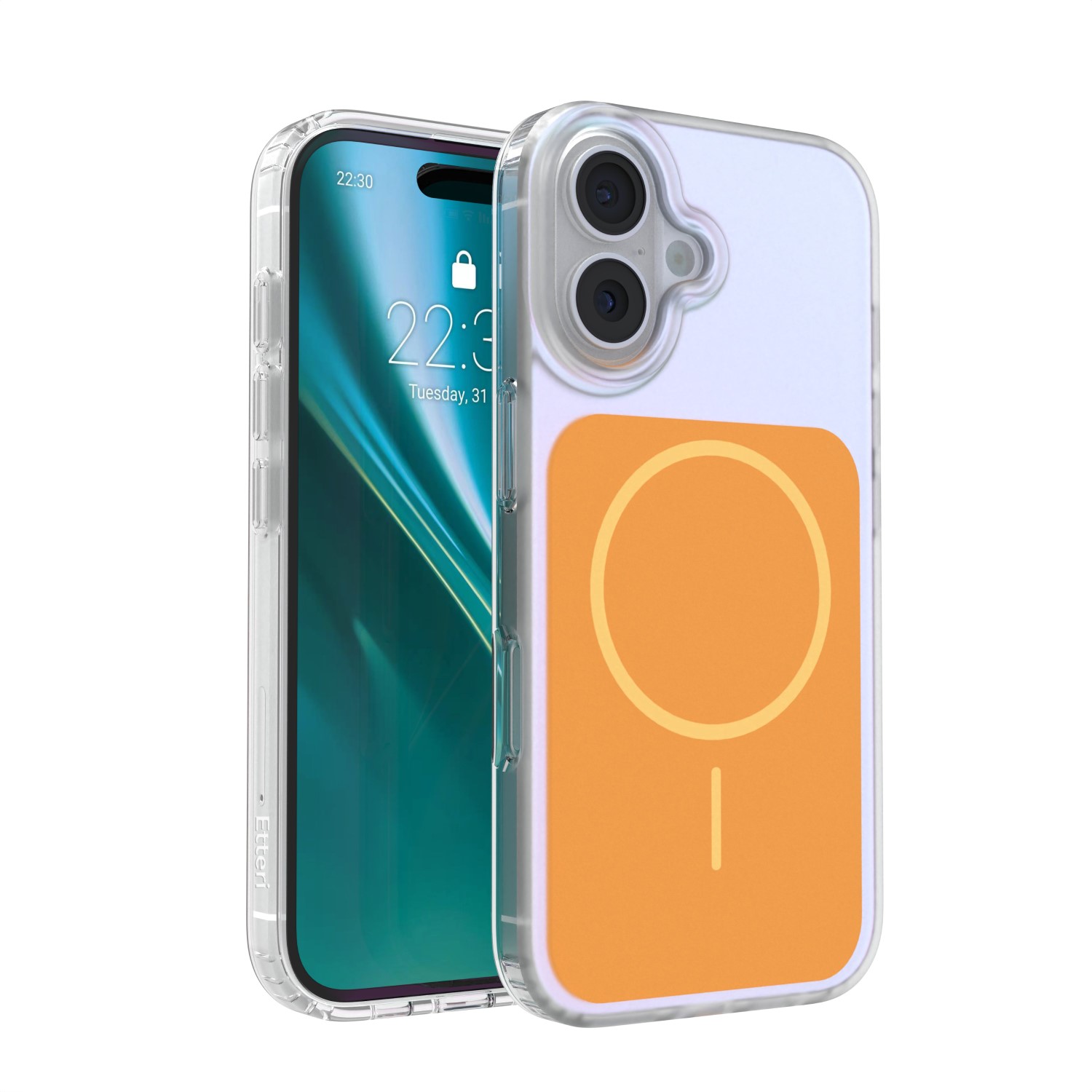 Etteri Hidden Pearl suojakuori iPhone 16 6,1" oranssi