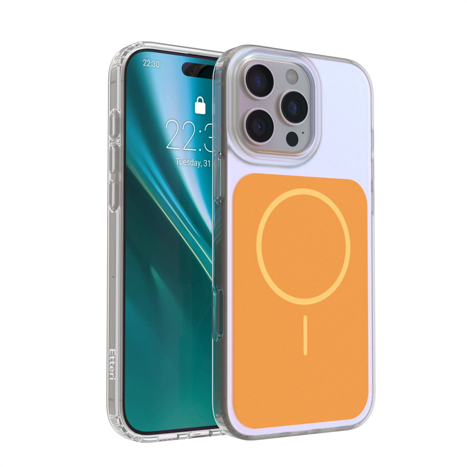 Etteri Hidden Pearl suojakuori iPhone 16 Pro 6,3" oranssi