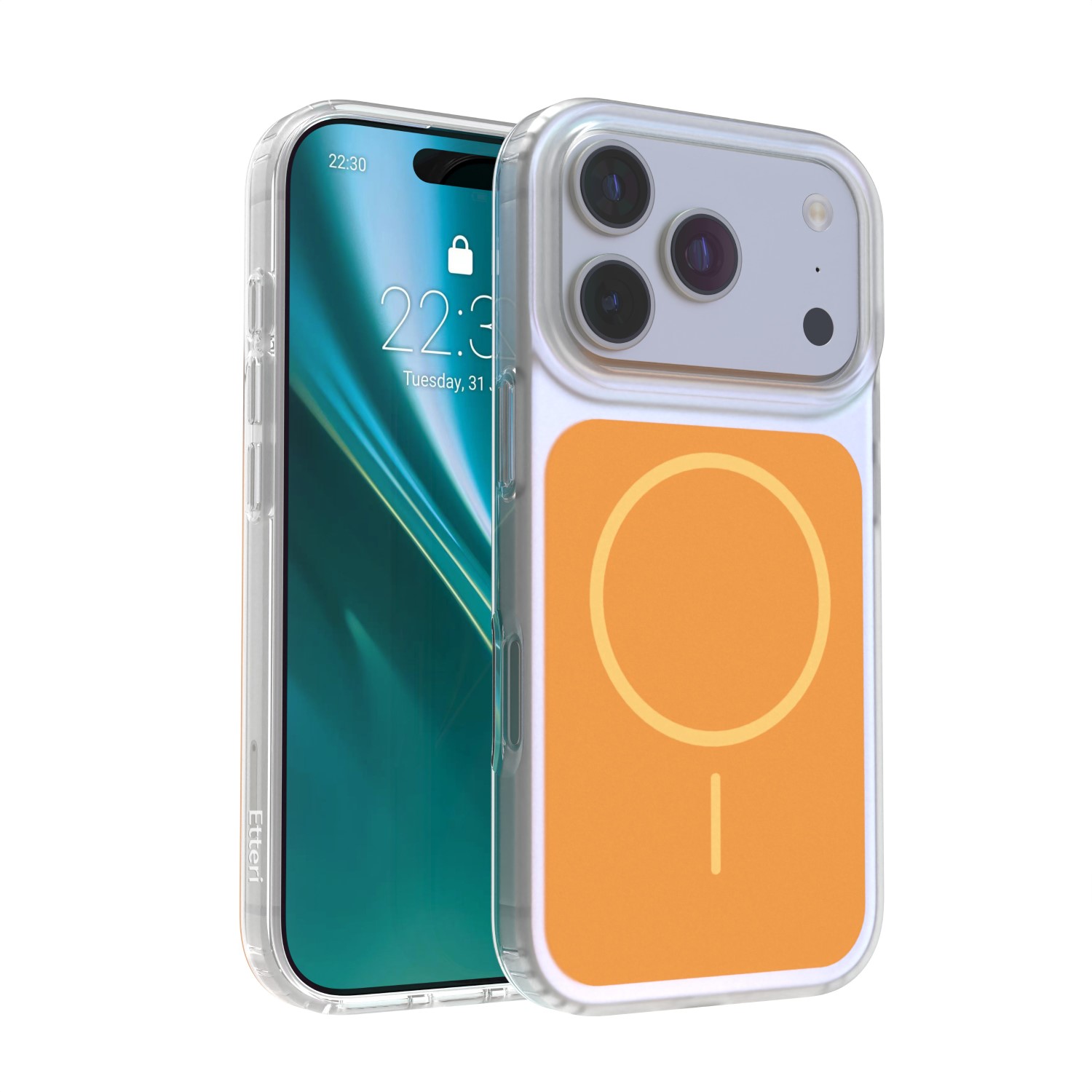 Etteri Hidden Pearl suojakuori iPhone 17 Pro 6,3" oranssi