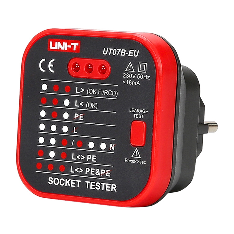 UNI-T UT07B-EU pistorasiatesteri