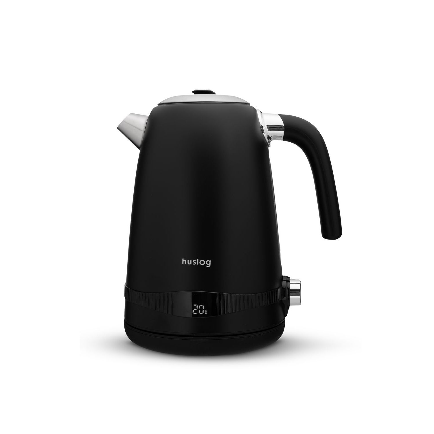 Huslog retrovedenkeitin lämpötilansäädöllä musta 1,7L 2200W