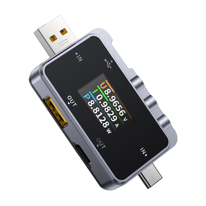 USB-testeri 2-in-1 FNIRSI FNAC-28 USB-C USB-A