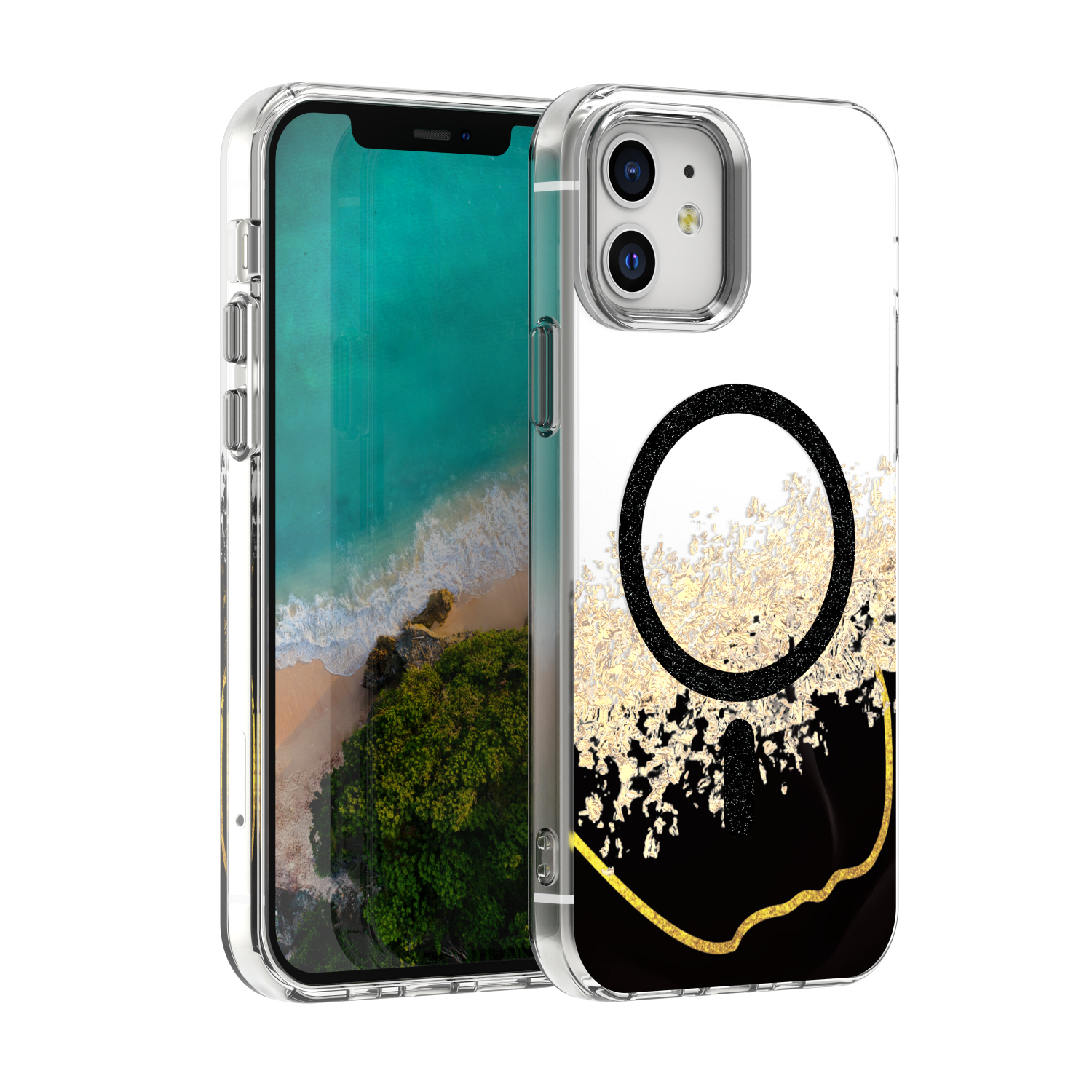Epoxy Mag suojakuori iPhone 12 / 12 Pro 6,1" musta
