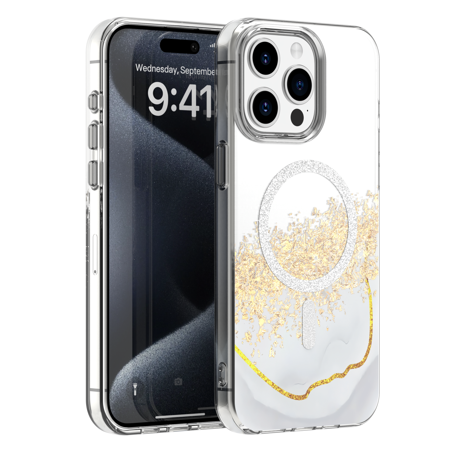 Epoxy Mag suojakuori iPhone 14 Pro 6,1" valkoinen