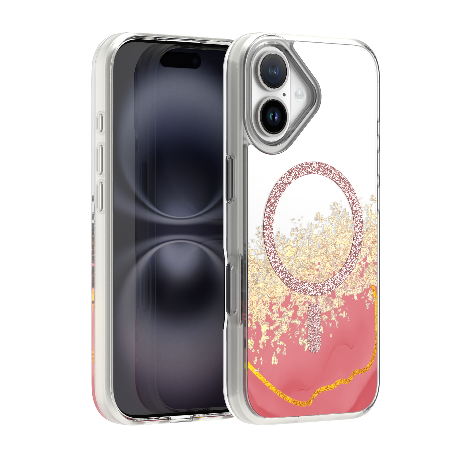 Epoxy Mag suojakuori iPhone 16 6,1" vaaleanpunainen