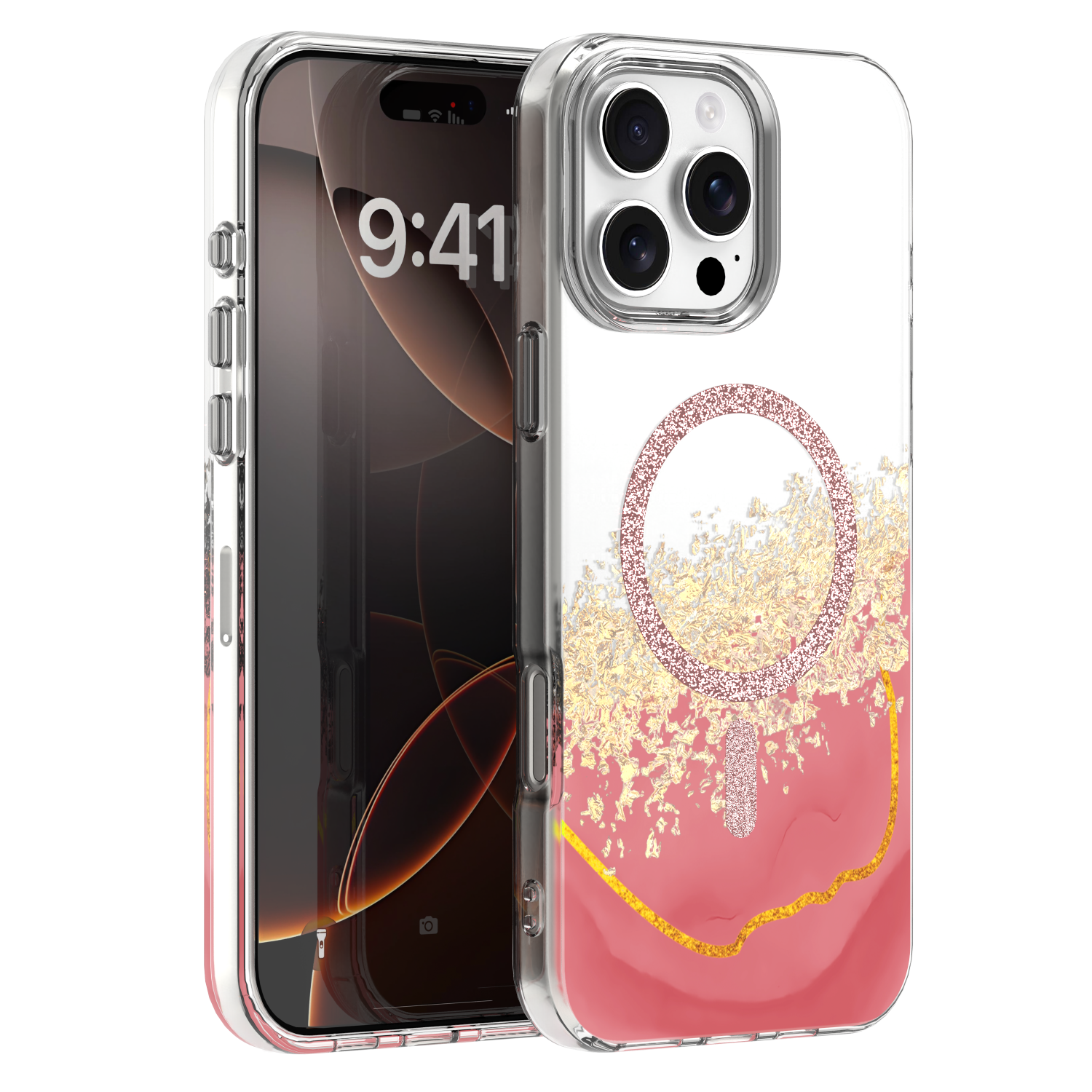 Epoxy Mag suojakuori iPhone 16 Pro Max 6,9" vaaleanpunainen