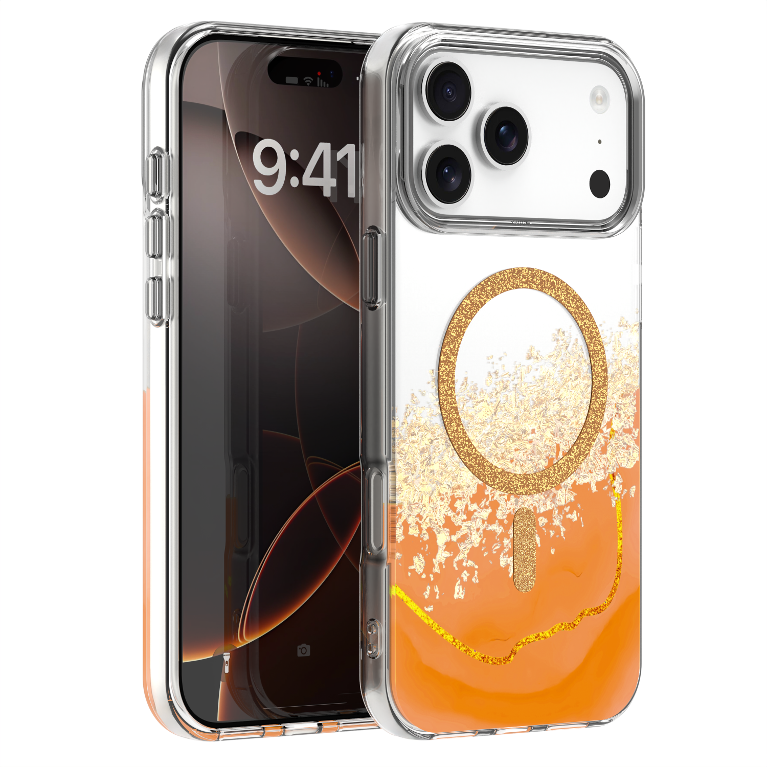 Epoxy Mag suojakuori iPhone 17 Pro 6,3'' oranssi