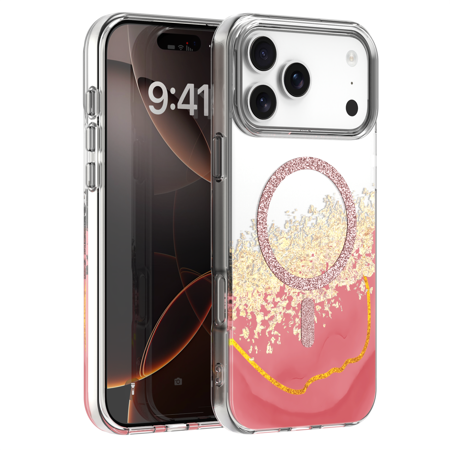 Epoxy Mag suojakuori iPhone 17 Pro Max 6,9'' vaaleanpunainen