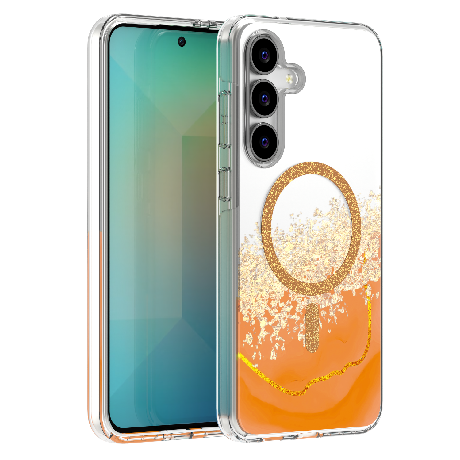 Epoxy Mag suojakuori Samsung Galaxy S25 FE oranssi