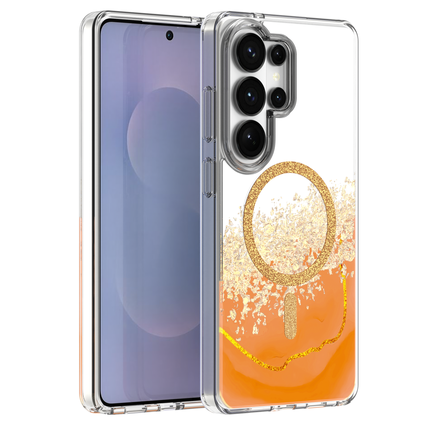 Epoxy Mag suojakuori Samsung Galaxy S25 Ultra oranssi