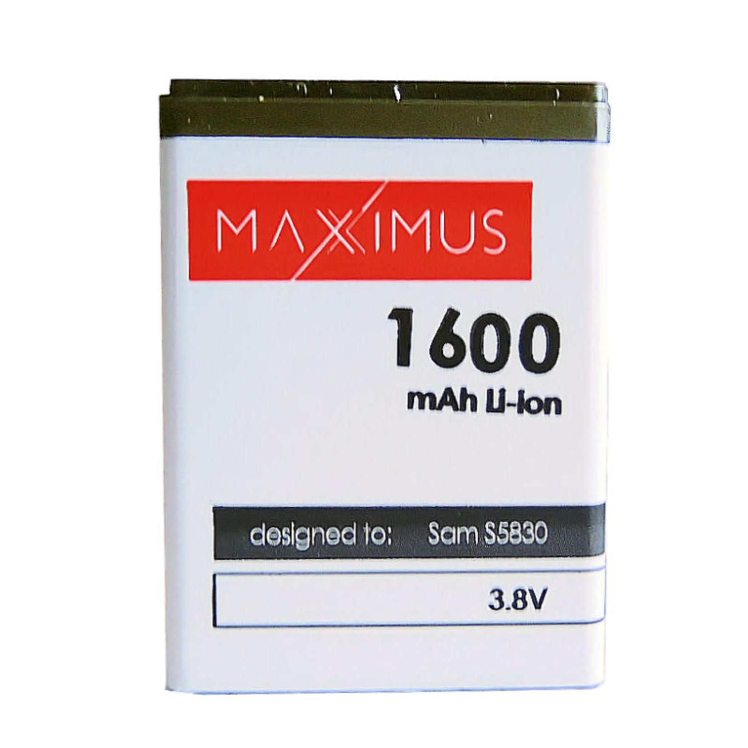 Akku MAXXIMUS SAM S5830 1600mAh