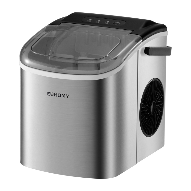Euhomy IM001 jääpalakone, 1.2 l, 12 kg (hopeanvärinen)