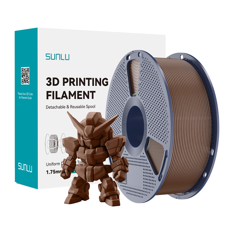 Sunlu PLA+ 2.0 -filamentti (kahvinruskea)