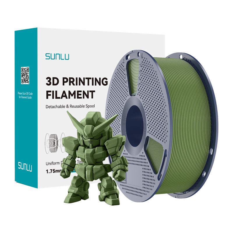 Sunlu PLA+ 2.0 -filamentti (oliivi)